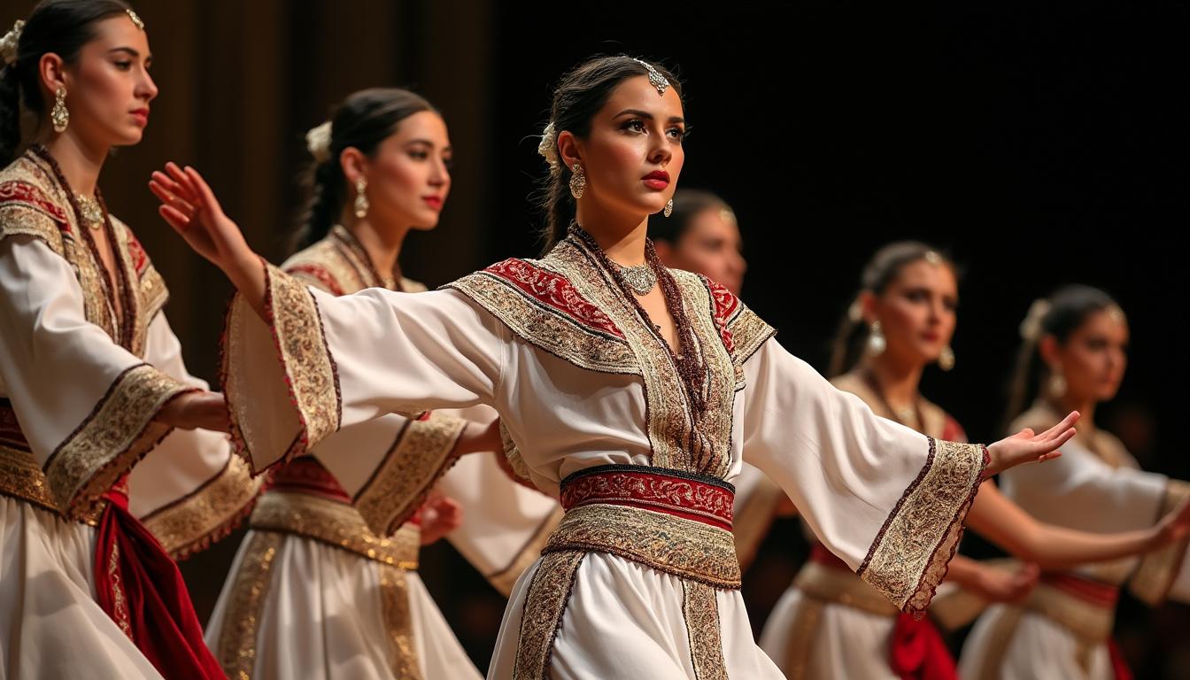 découvrez le dabke, une danse folklorique traditionnelle du moyen-orient alliant rythmes entraînants et mouvements enjoués, symbole de joie et de convivialité.